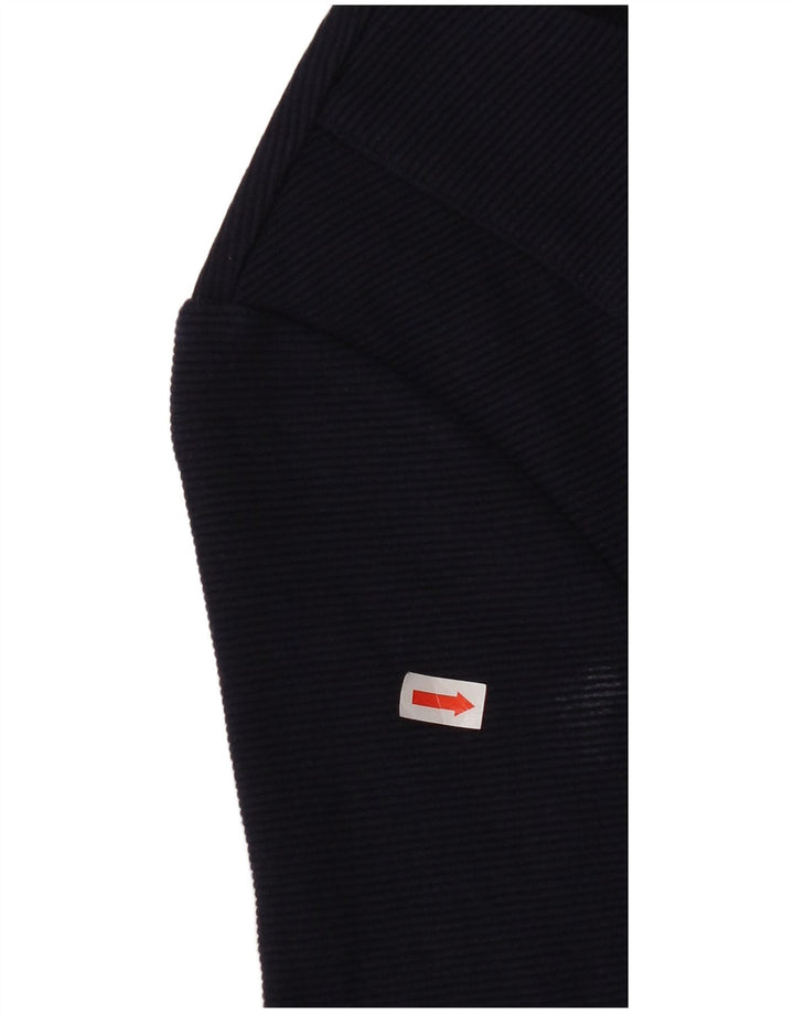 Boden Dame 3/4 Ærmet Skede Kjole UK 10 Small Navy Blue Cotton