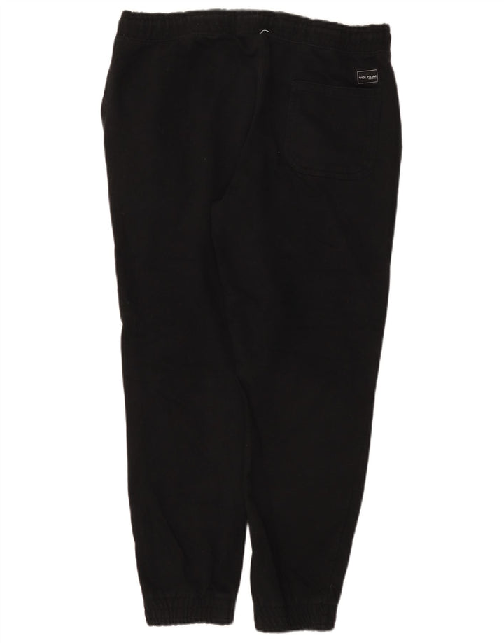 Volcom Womens Graphic Tracksuit Bukser Joggers UK 14 Medium Black