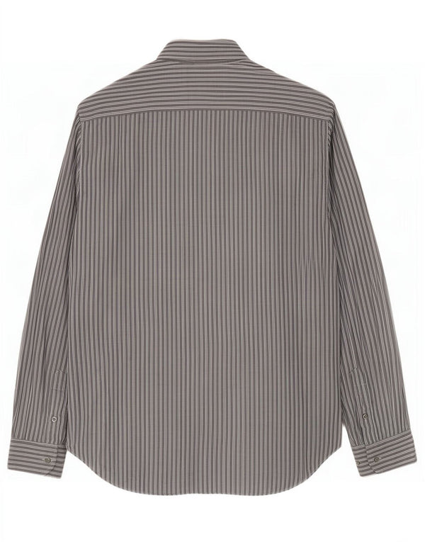 Armani Collezioni Herreskjorte str. 43 17 XL Grå nålestribet bomuld