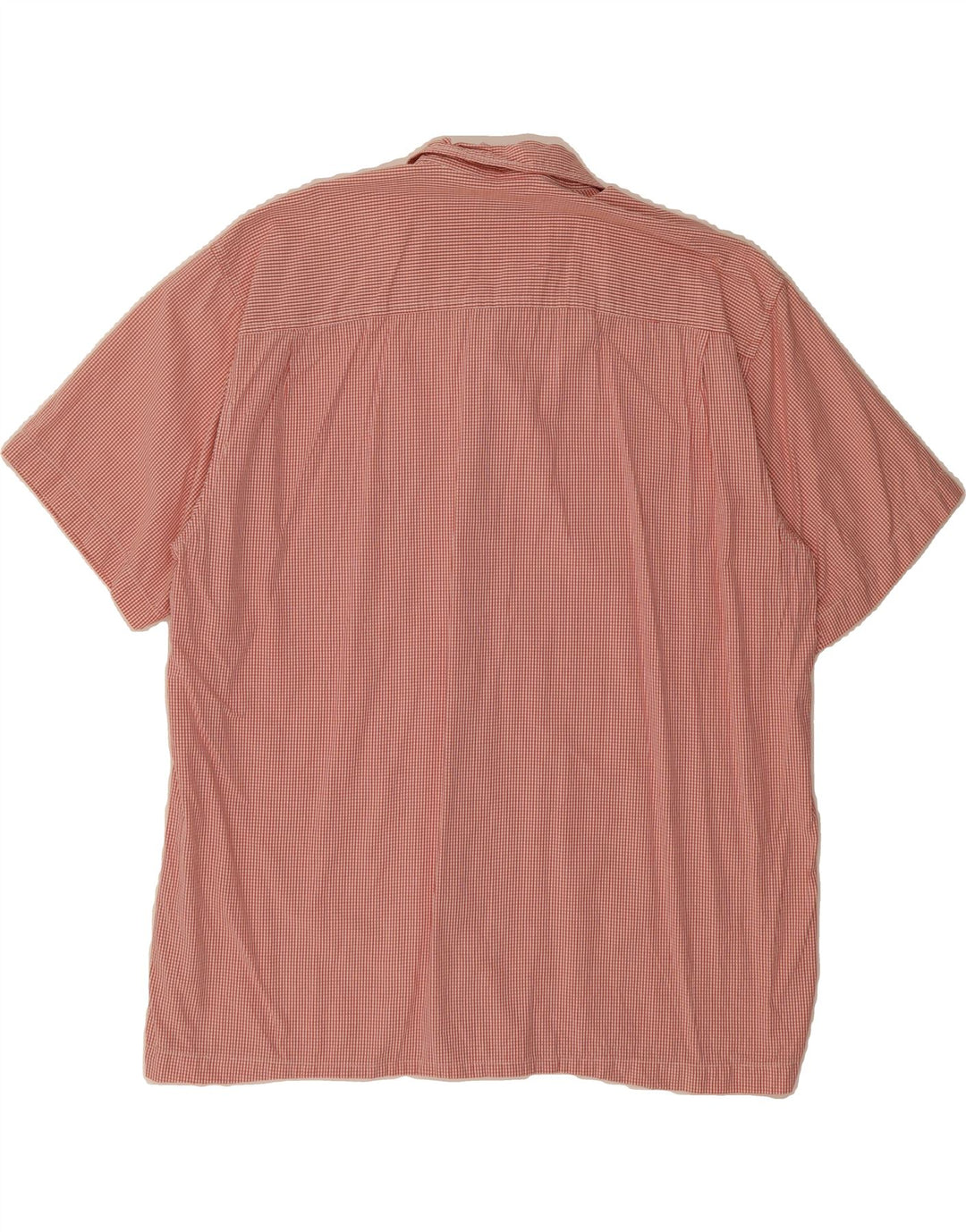 IZOD Mens Short Sleeve Shirt XL Red Check Cotton Vintage Izod and Second-Hand Izod from Messina Hembry 