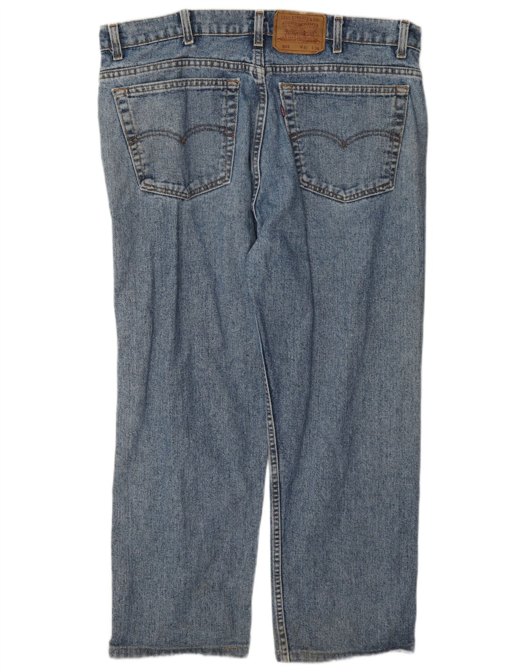 Levi's Herre 505 Straight Jeans W40 L26 Blå Bomuld