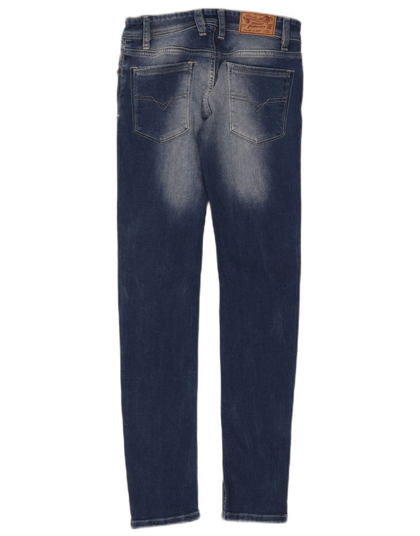 Diesel Girls Sleenker-j Slim Skinny Jeans 11-12 år W26 L28 Blue Cotton