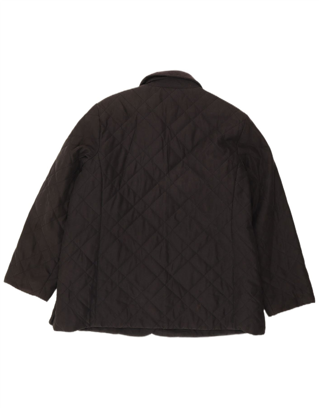 Marks & Spencer Quiltet jakke til kvinder UK 20 2XL Sort Polyester