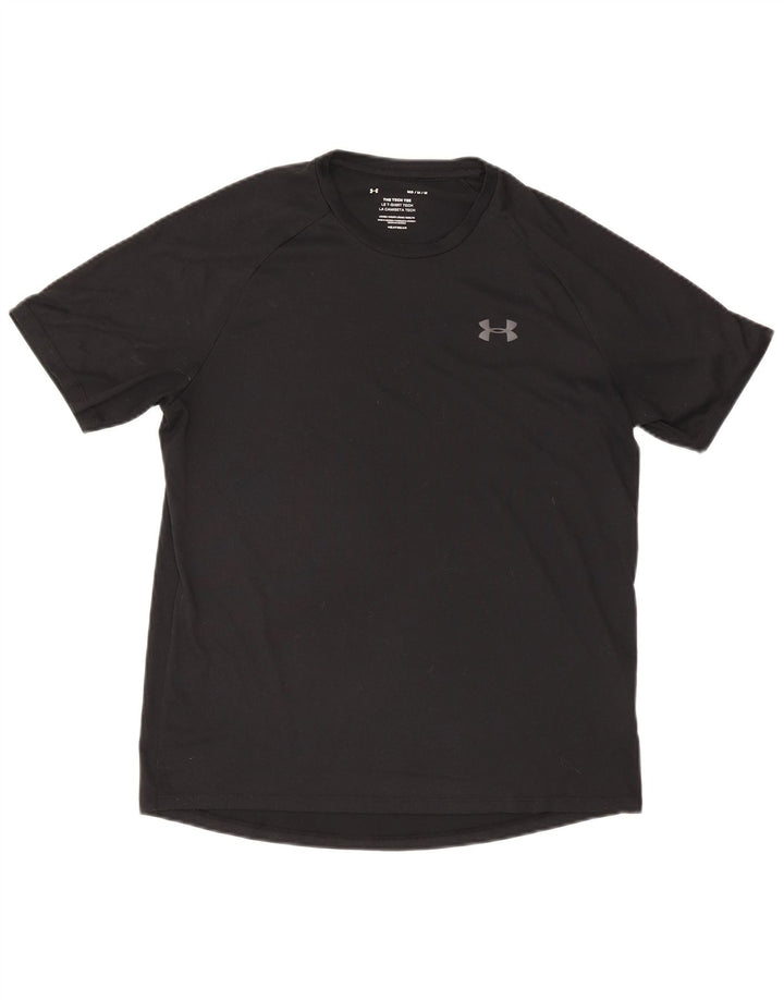Under Armour Mens T-Shirt Top Medium Black Polyester