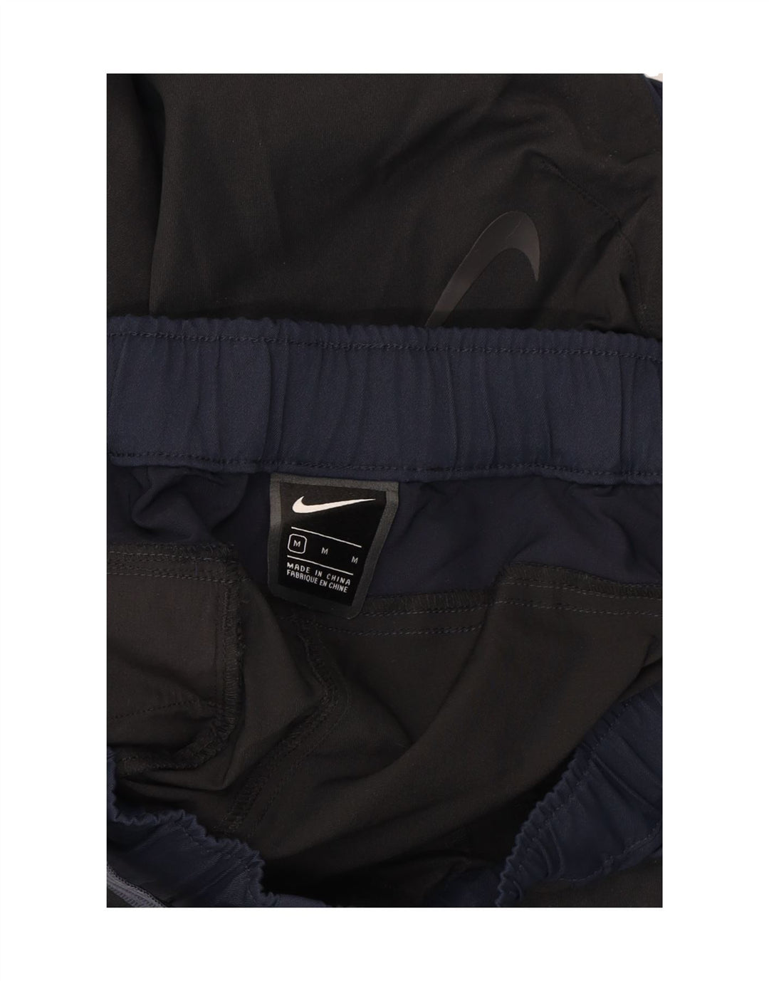 NIKE Herre tilspidsede Cargo-bukser Medium W32 L27 Sort Colourblock