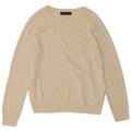 Marks & Spencer Dame Boat Neck Jumper Sweater UK 12 Medium Beige Akryl