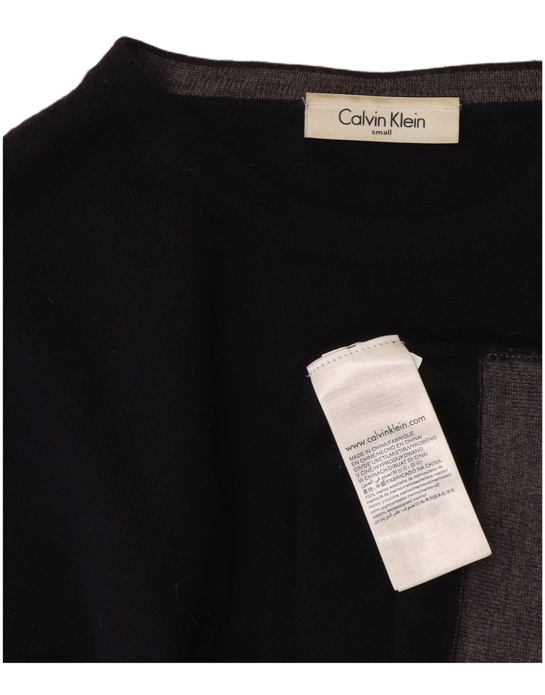 Calvin Klein Herre lille marineblå uld