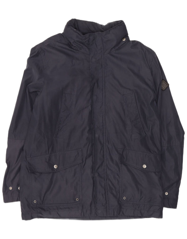 Joules Herre Hooded Utility Jacket UK 40 Large Navy Blue Polyester