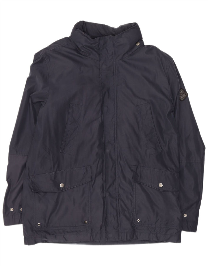 Joules Herre Hooded Utility Jacket UK 40 Large Navy Blue Polyester