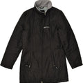 GAS Womens Windbreaker Coat UK 10 Small Black Polyester | Vintage Gas | Thrift | Second-Hand Gas | Used Clothing | Messina Hembry 
