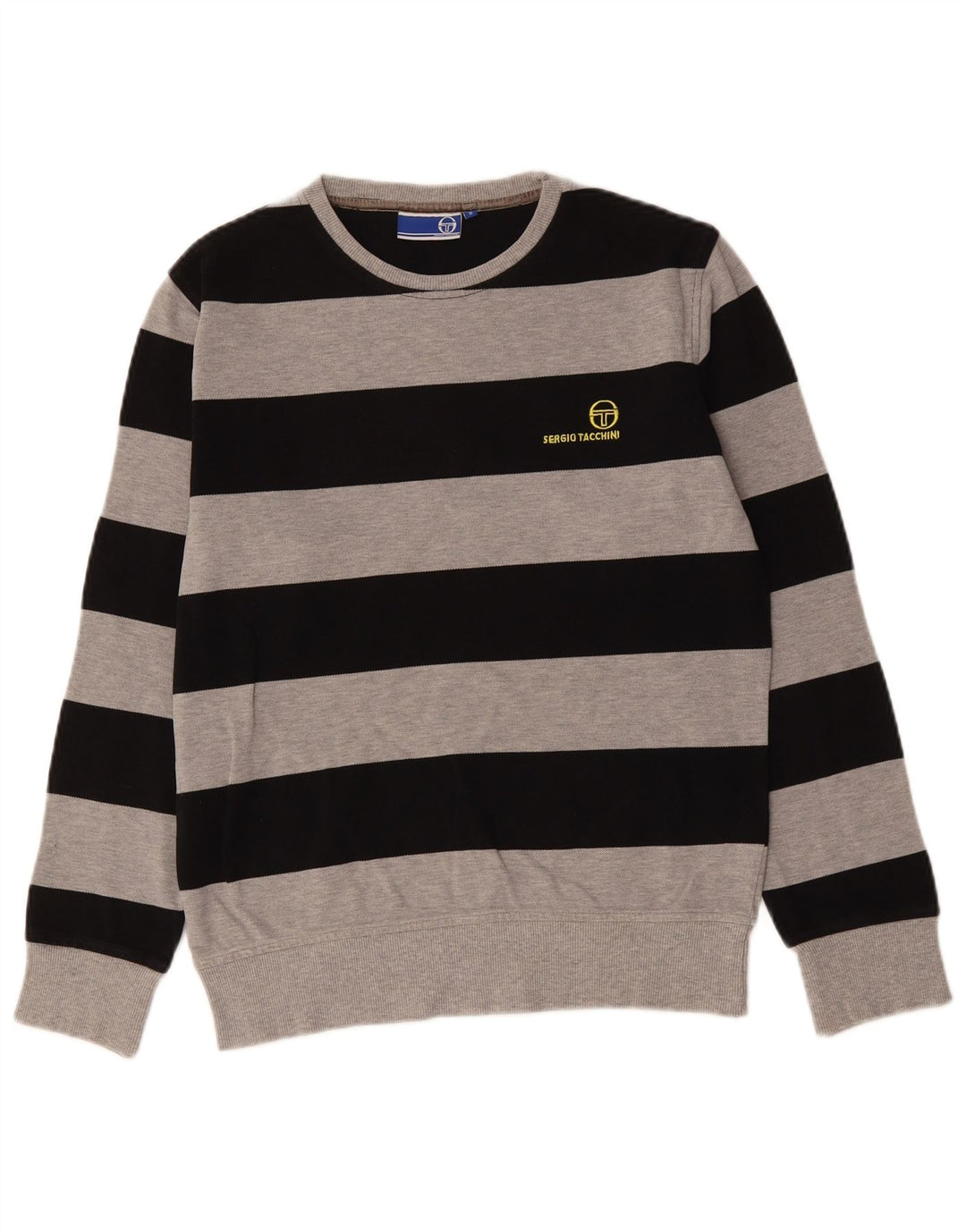 SERGIO TACCHINI Sweatshirt til mænd, lille gråstribet bomuld