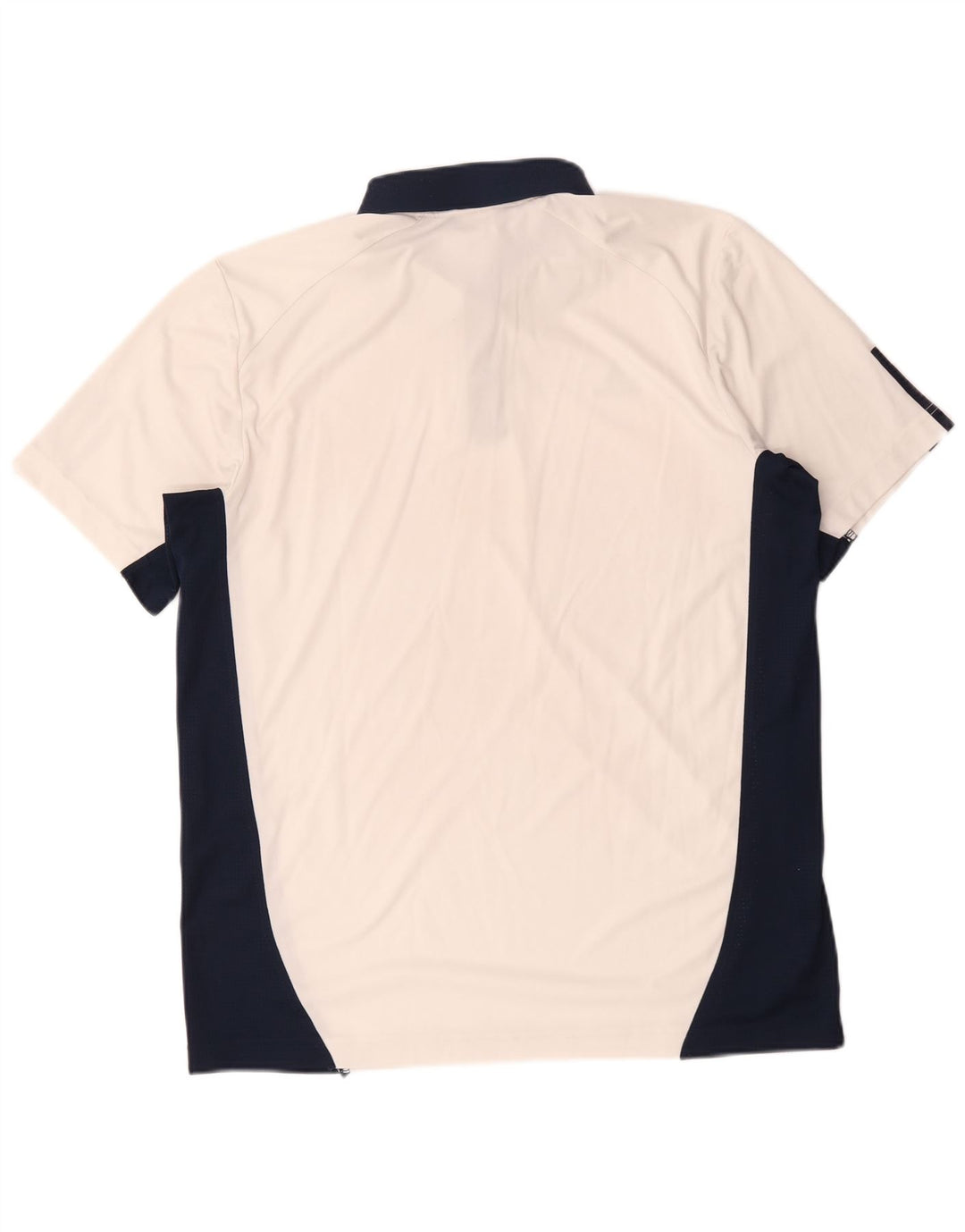 Adidas Herre Climacool Polo Shirt Large White Colourblock Bomuld