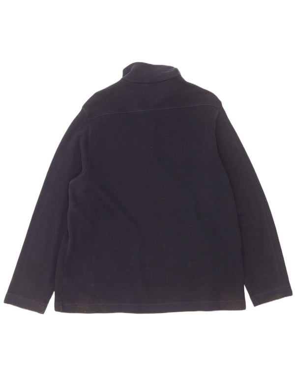 Marks & Spencer Sweatshirt med lynlås til mænd XL marineblå bomuld