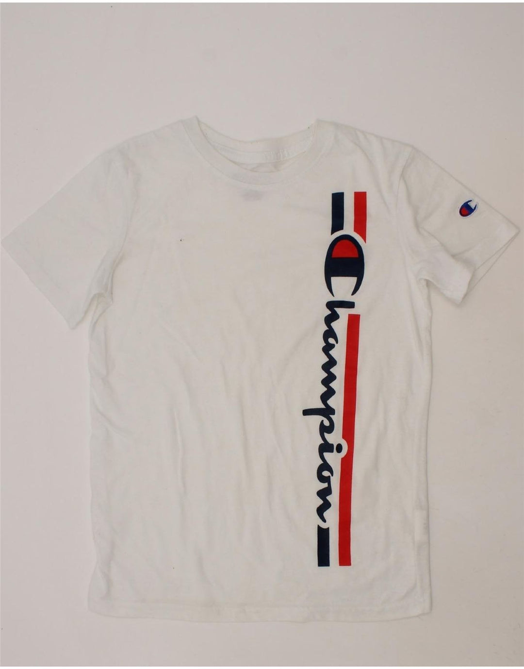 CHAMPION Boys Graphic T-Shirt Top 7-8 Years Small White Cotton Vintage Champion and Second-Hand Champion from Messina Hembry 