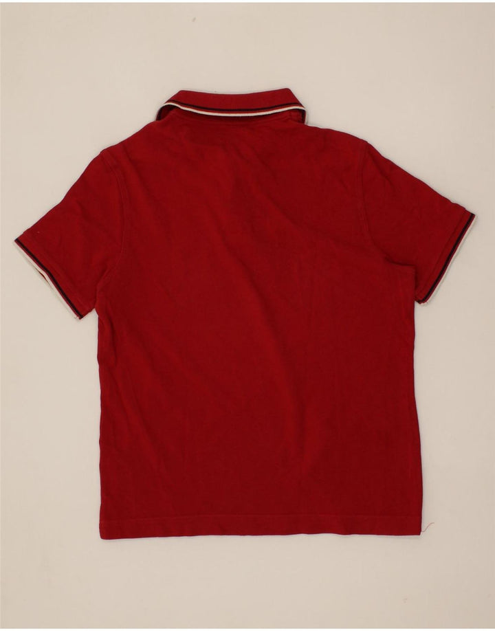 HENRY COTTONS Mens Polo Shirt Medium Red Cotton Vintage Henry Cottons and Second-Hand Henry Cottons from Messina Hembry 