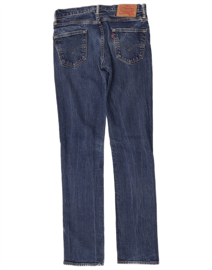 Levi's Herre 511 Slim Jeans W30 L34 Blå Bomuld