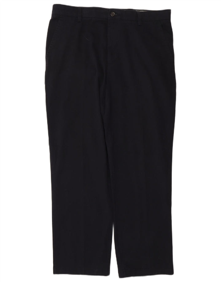 DOCKERS Herre Classic Fit Chino Bukser W34 L30 Marineblå Bomuld Classic