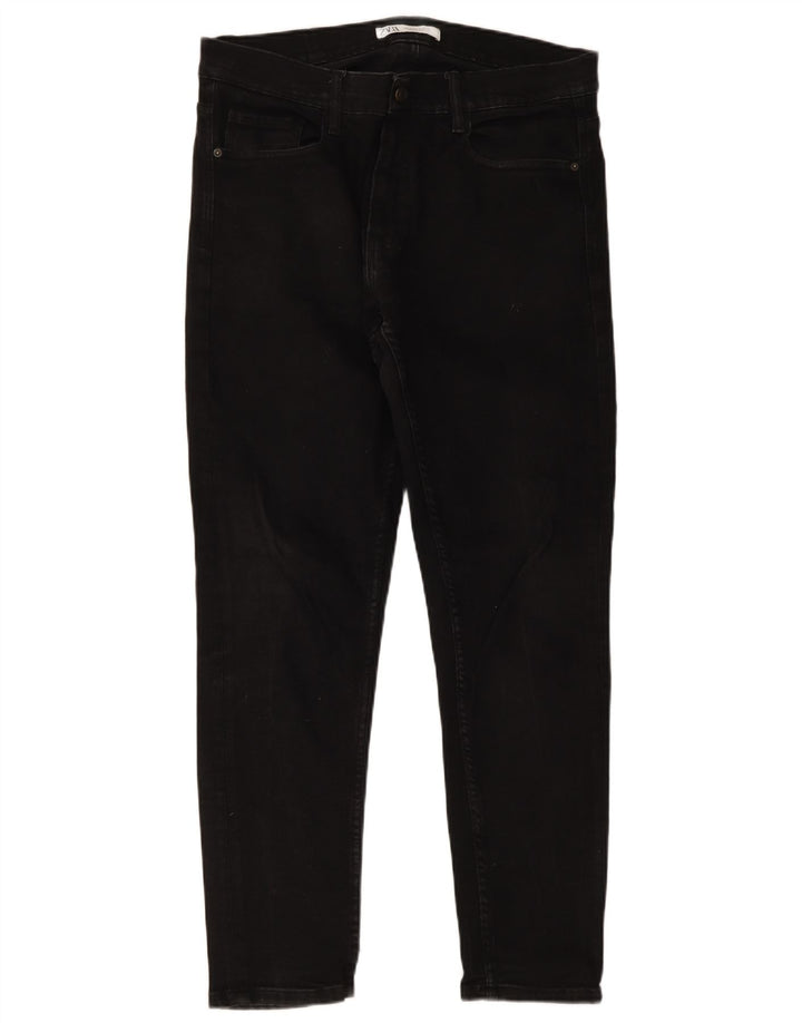 Zara Herre Slim Jeans EU 46 XL W36 L30 Sort