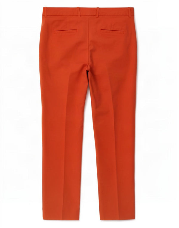 Zara koniske Chinobukser til kvinder XL W32 L27 Orange Bomuld