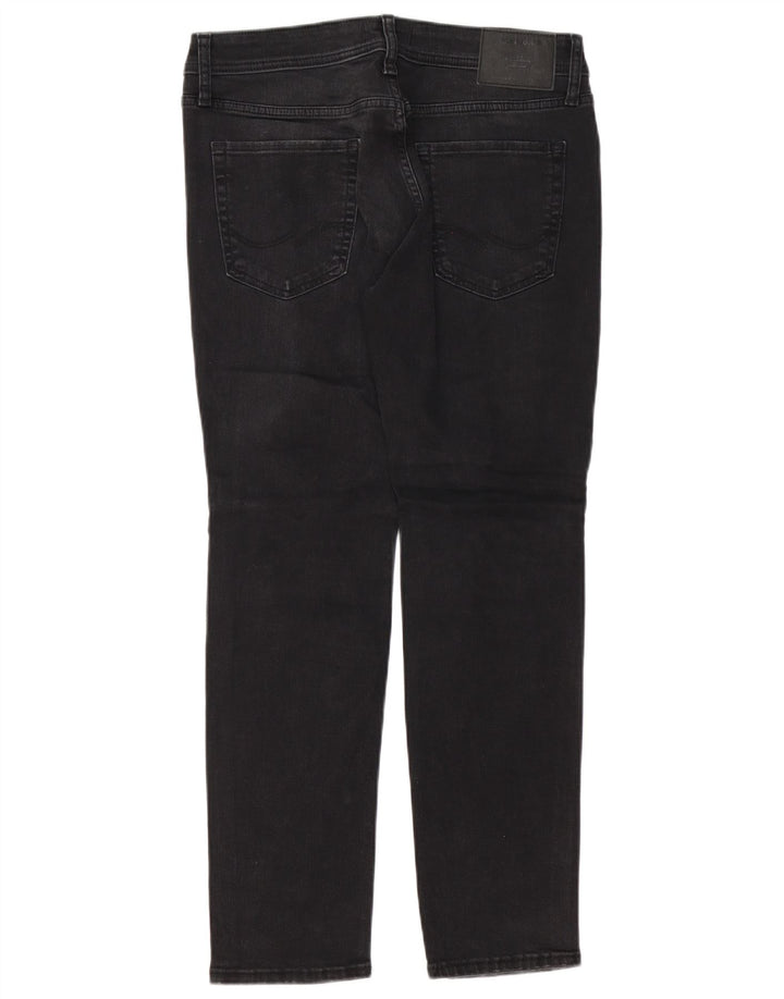 Jack & Jones Herre GLENN Distressed Slim Jeans W32 L30 Sort bomuld