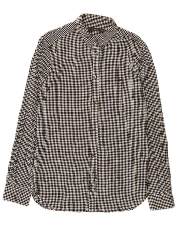 French Connection Herreskjorte Medium Sort Gingham Bomuld
