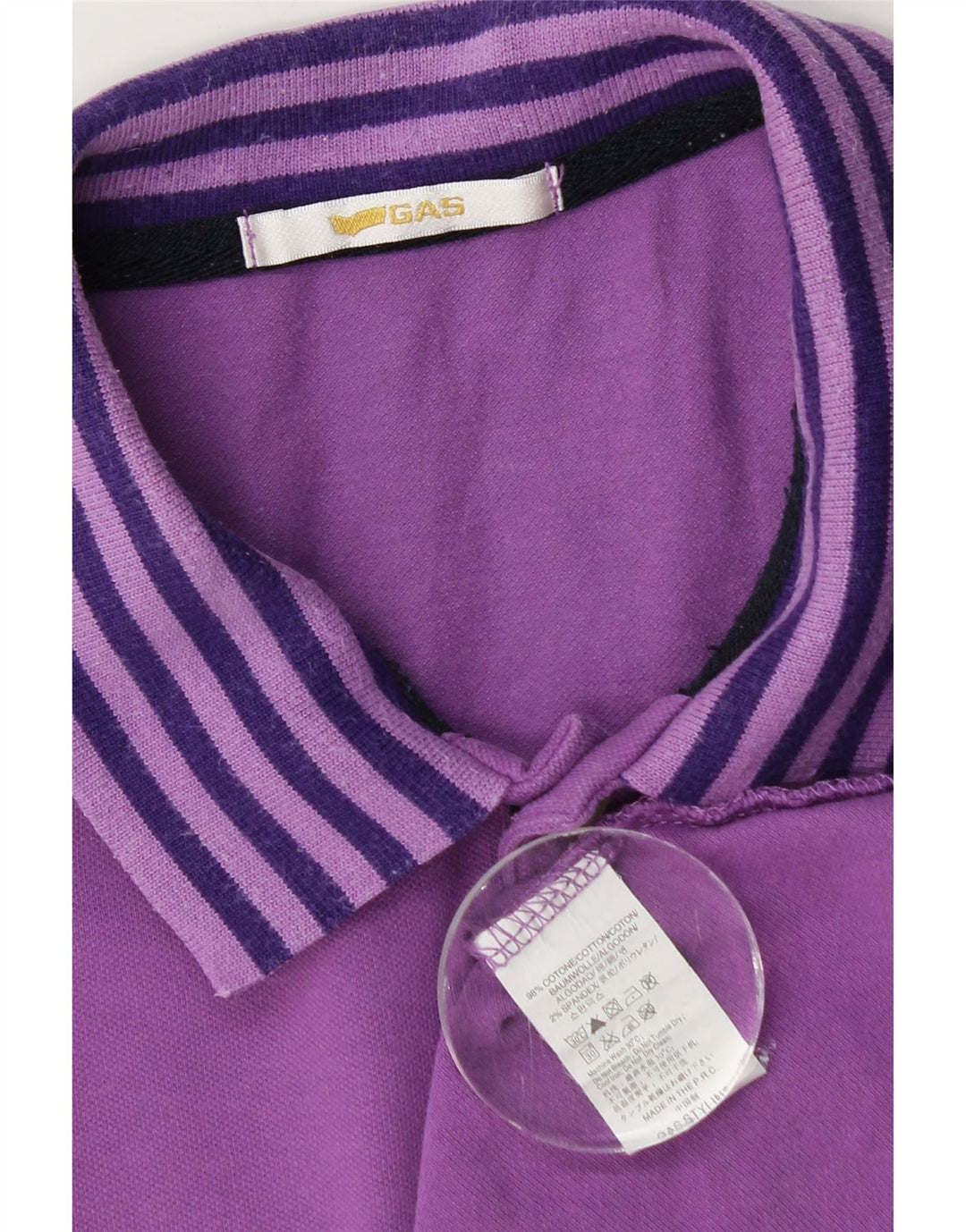 Gas Poloshirt til mænd Lille lilla bomuld