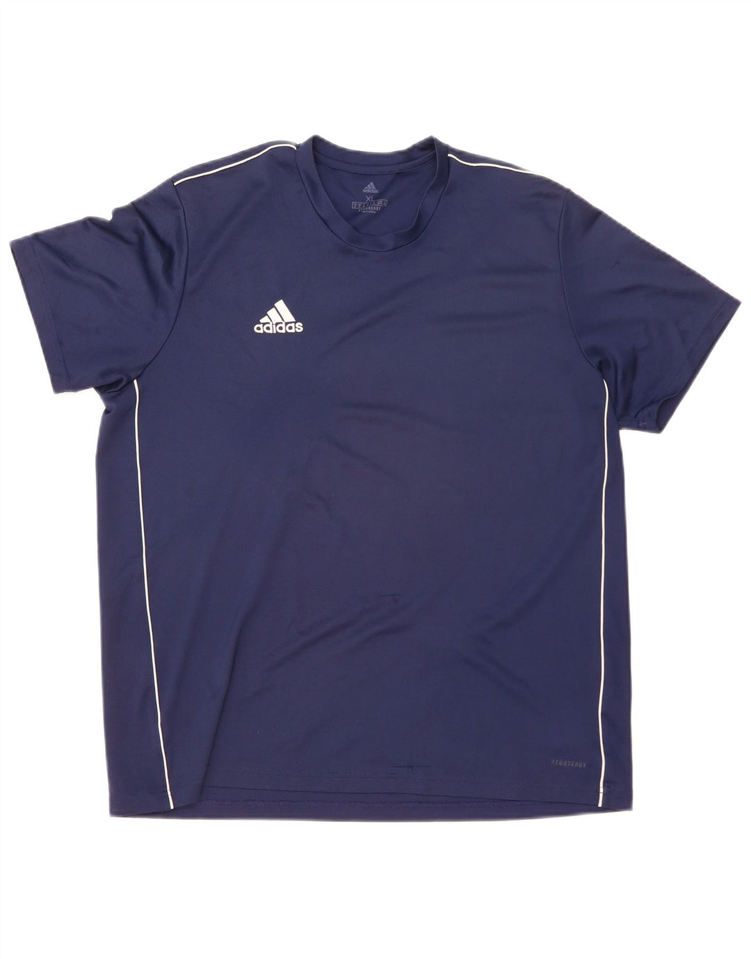 Adidas Herre Aeroready T-Shirt Top XL Navy Blue Polyester