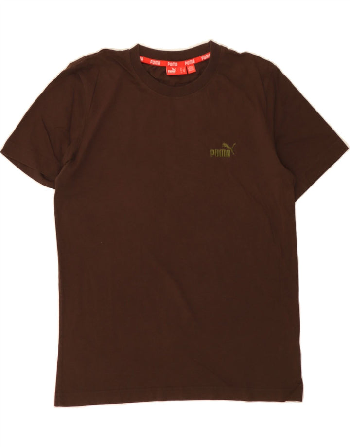 PUMA Mens T-Shirt Top Small Brown Cotton Vintage Puma and Second-Hand Puma from Messina Hembry 