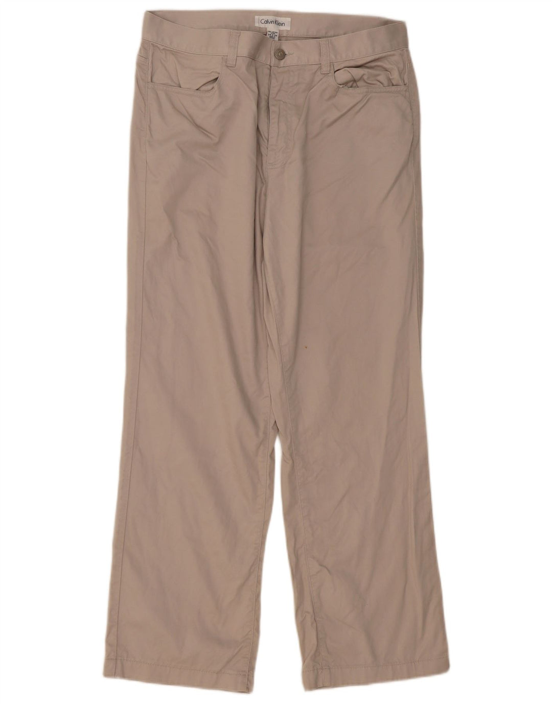 Calvin Klein Straight Casual Bukser til mænd W34 L29 Grå Bomuld