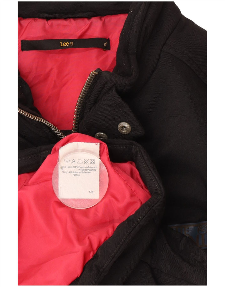 Lee Polstret Herrejakke UK 42 XL Sort Polyester