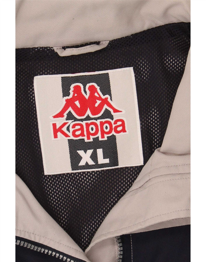 Kappa Træningsdragt til mænd Topjakke XL Grå Farveblok