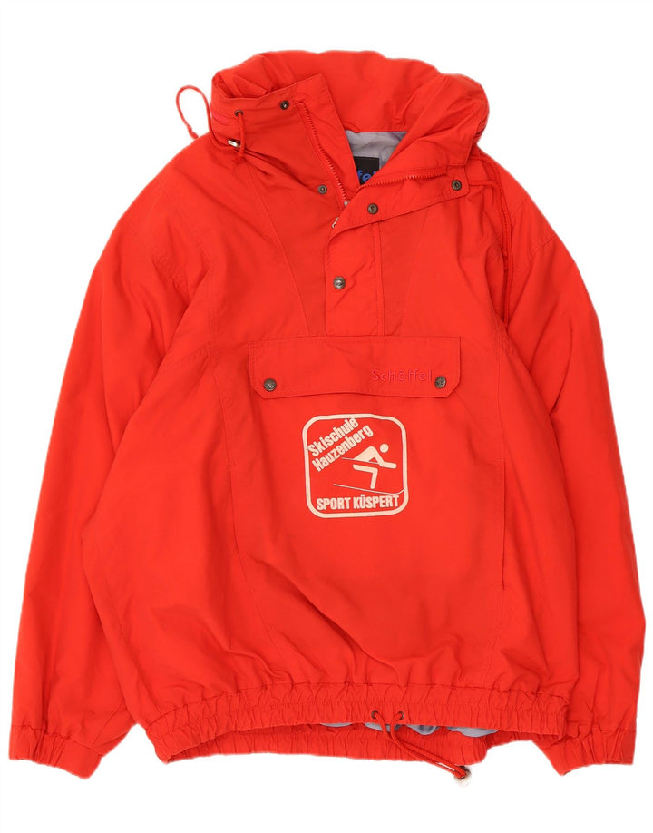 Schoffel Herre Grafisk Hætte Anorak Jakke IT 52 XL Rød Nylon