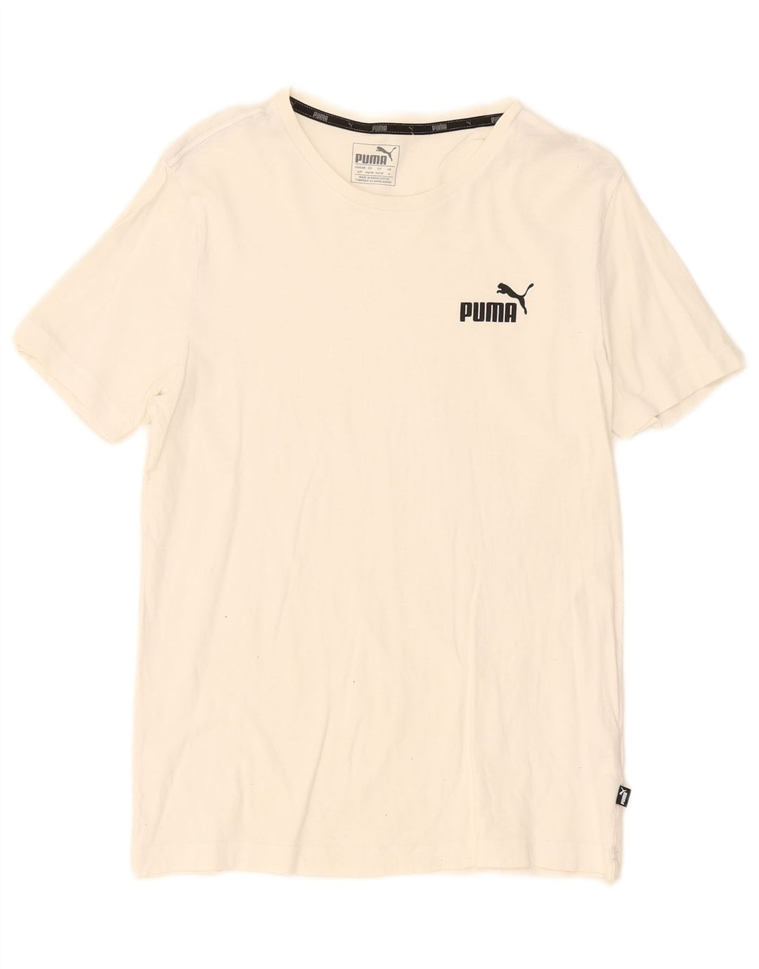 Puma herre T-shirt top lille hvid bomuld