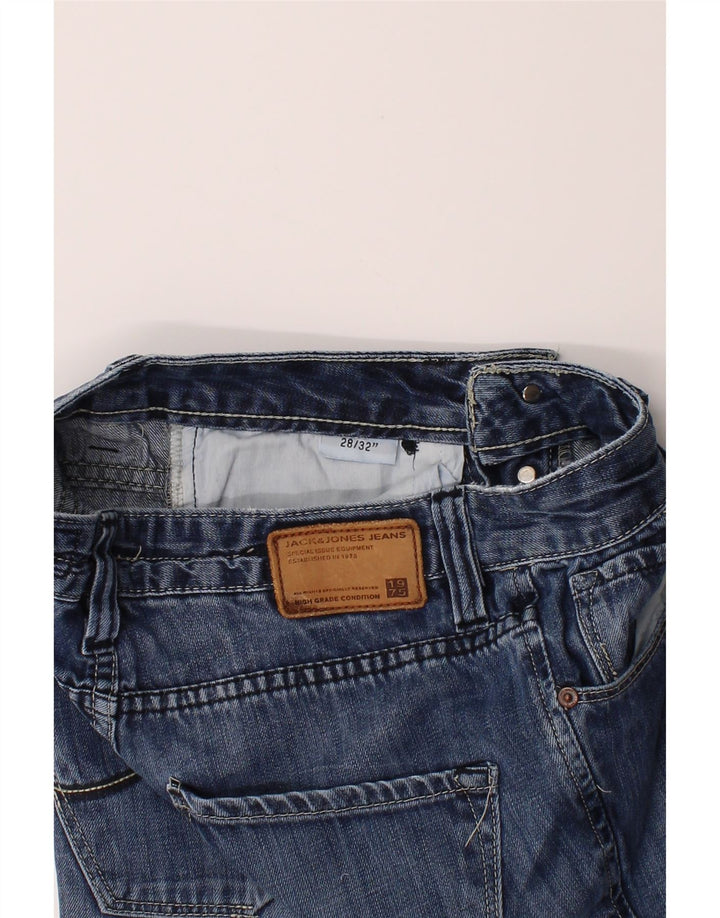 JACK & JONES Mens Straight Jeans W28 L32 Blue Cotton Vintage Jack & Jones and Second-Hand Jack & Jones from Messina Hembry 