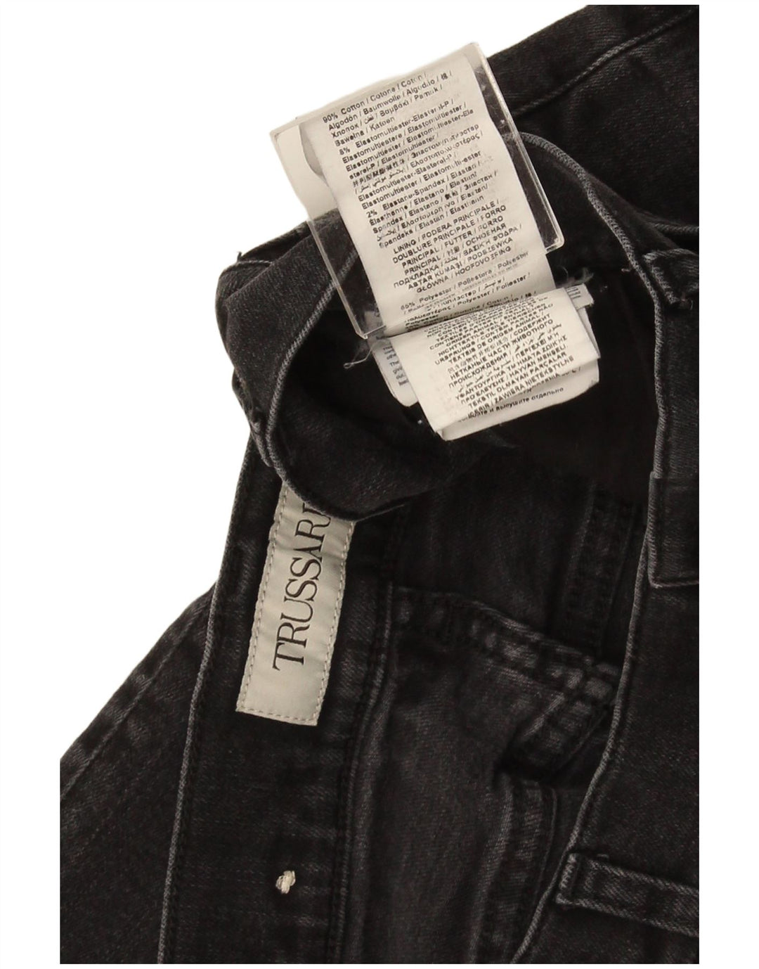 Trussardi Herre Slim Jeans W34 L28 Grå Bomuld