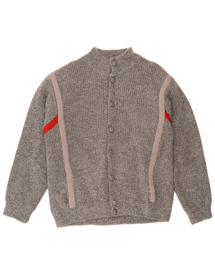 Gabriella Frattini Herre Cardigan Sweater IT 52 Stor Grå Flecked