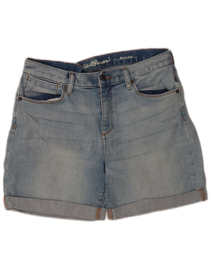 Eddie Bauer Womens Boyfriend Denim Shorts US 6 Medium W30 Blue Cotton