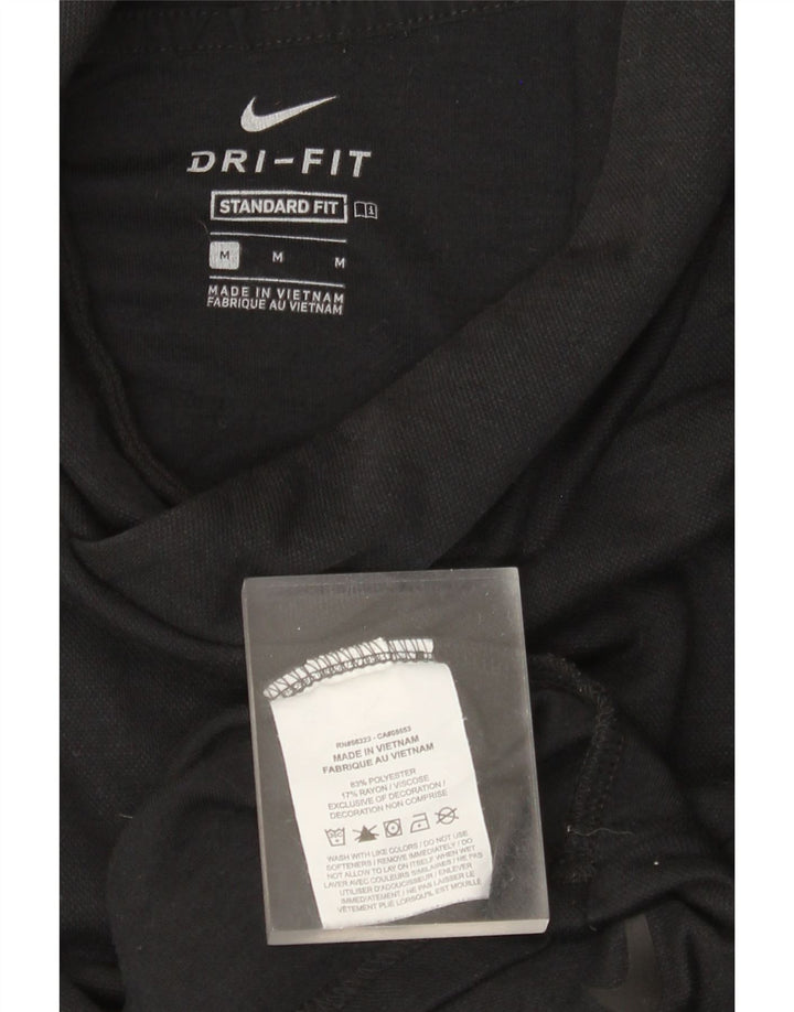 Nike Herre Dri Fit Hætte Standard Fit Top Langærmet Medium Sort