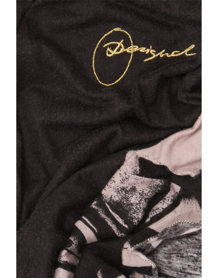 DESIGUAL ærmeløs maxikjole til kvinder UK 8 Small Black Floral