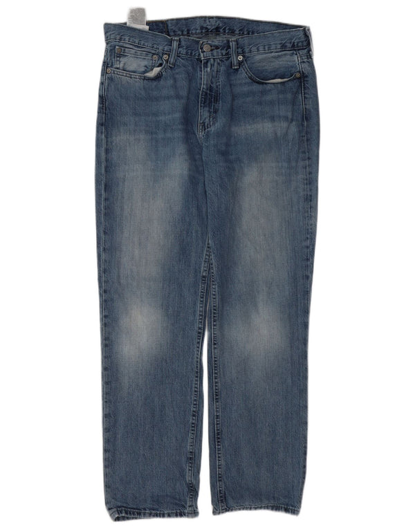 Levi's Herre 514 Straight Jeans W33 L30 Blå Bomuld