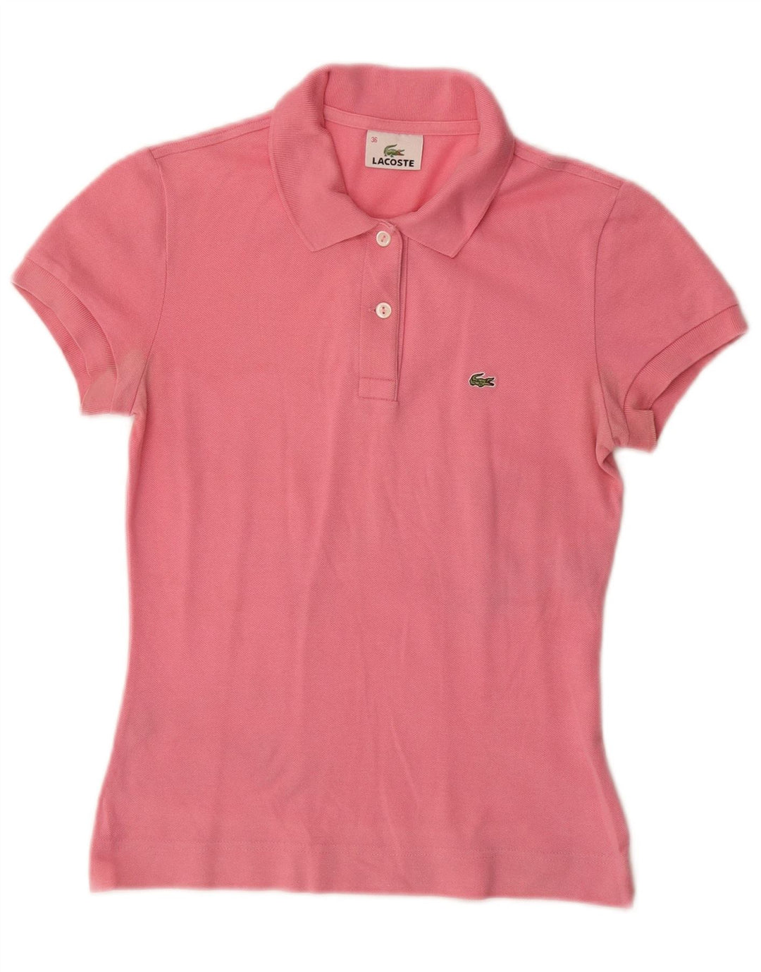 LACOSTE Dame Polo Shirt Størrelse 36 Lille Pink Bomuld