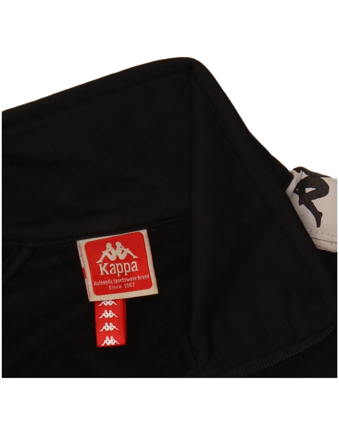 Kappa Grafisk træningsdragt topjakke til kvinder UK 10 Small Black Colourblock