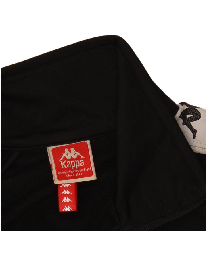 Kappa Grafisk træningsdragt topjakke til kvinder UK 10 Small Black Colourblock