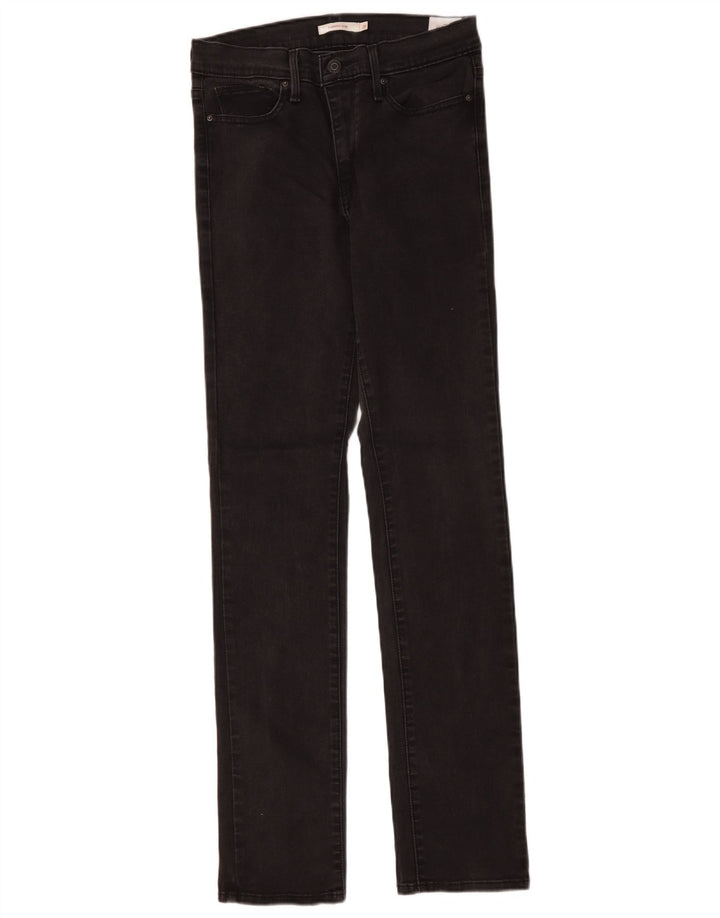 Levi's Womens Slimming Slim Jeans W29 L32 Sort Bomuld