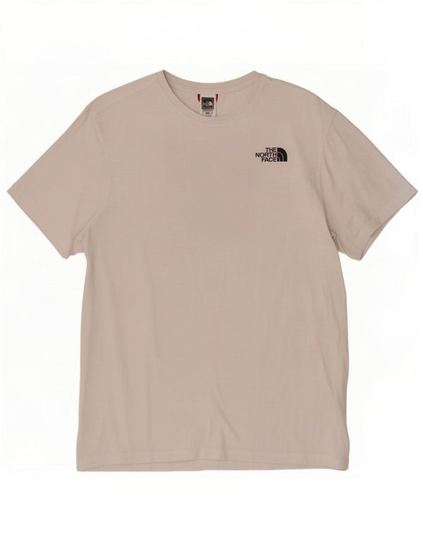 The North Face Herre Grafisk T-Shirt Top Medium Hvid Bomuld