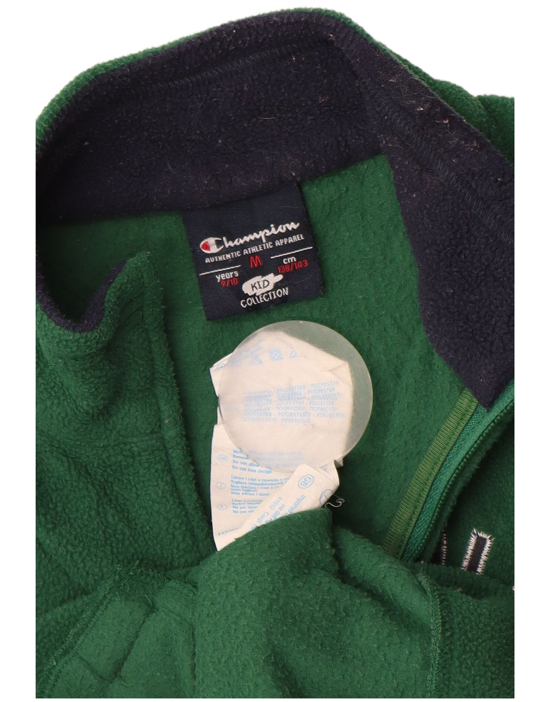 CHAMPION drenge grafisk fleecejakke 9-10 år mellemgrøn polyester