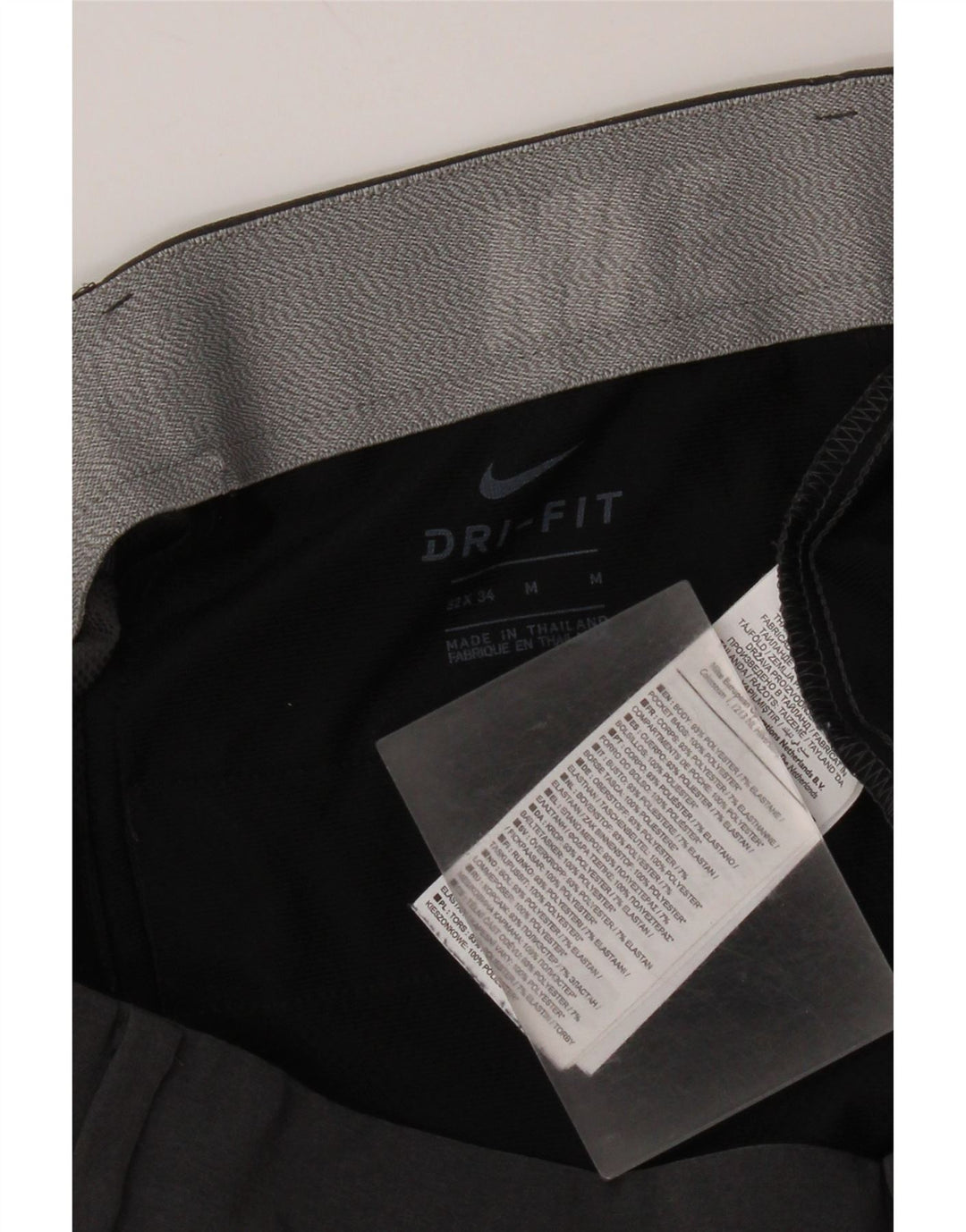 Nike Straight Chino-bukser til mænd W32 L34 Grå polyester