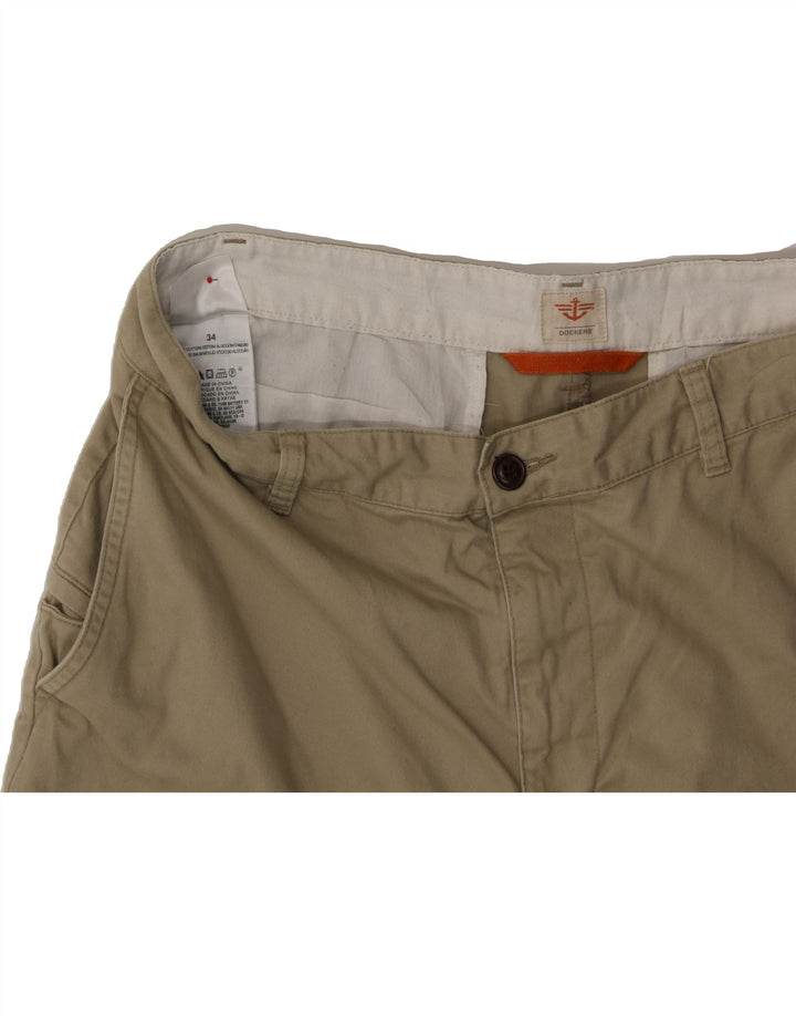 DOCKERS Mens Chino Shorts W34 Large Beige Cotton Vintage Dockers and Second-Hand Dockers from Messina Hembry 