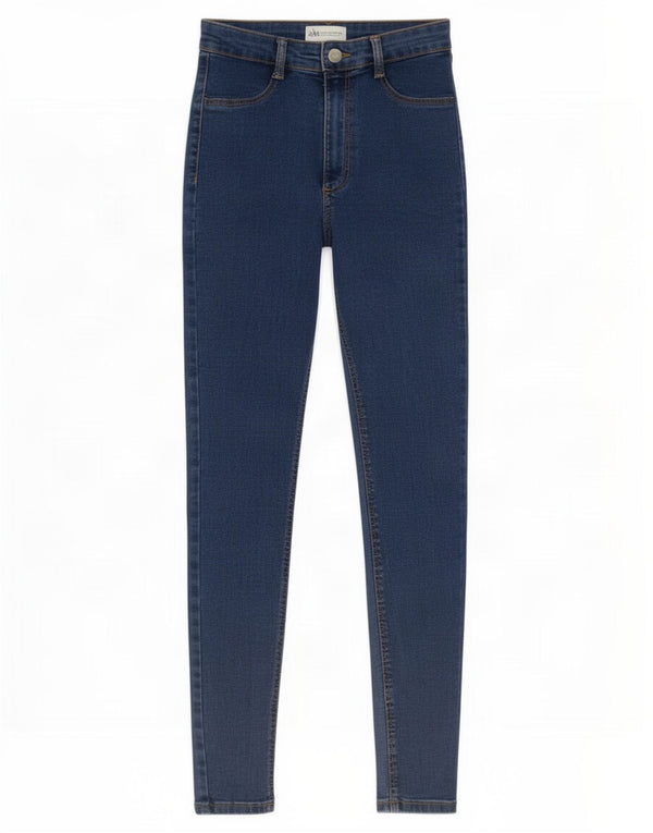 Zara Dame Skinny Jeans EU 38 Small W28 L27 Blå Bomuld