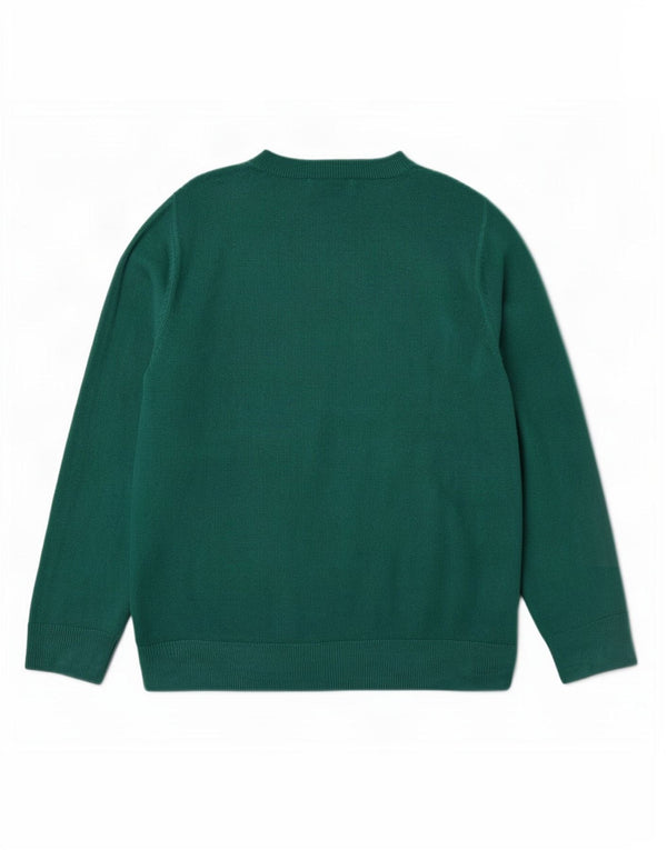 Marks & Spencer Dame sweater med rund hals DK 14 Medium Grøn Akryl